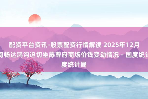 配资平台资讯-股票配资行情解读 2025年12月上旬畅达鸿沟迫切坐蓐尊府商场价钱变动情况 - 国度统计局